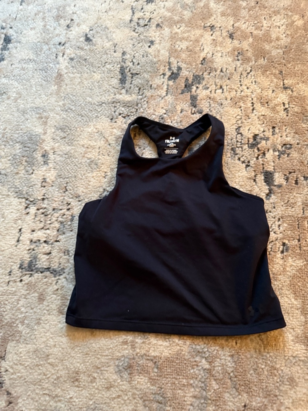Big girls Under Armour Black  Racerback Tank